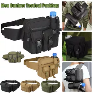 Utility Tactical Waist Fanny Pack Pouch Military Camping Hiking Outdoor Belt Bag - Picture 1 of 24