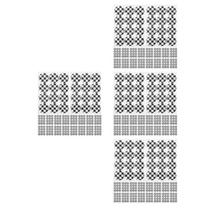 80 Stück karierte Kreis-Etikettenaufkleber, karierte Geburtstagsdekorationen, - Afbeelding 1 van 12