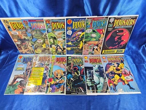 Malibu Comics Dinosaurs For Hire The Entire Series 1-12 Complete Series Set 1993 - Picture 1 of 1