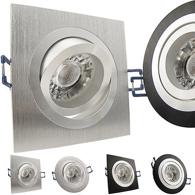 Einbaurahmen 230V 12V Decken Einbau Strahler Spot Leuchte Lampe schwenkbar NOBS - Bild 1 von 4