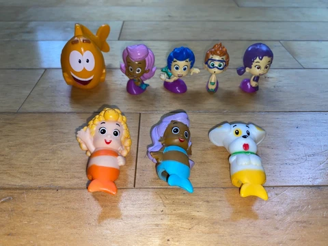 Bubble Guppies Figure Lot of 8 Mr Grouper Oona Gil Nonny Molly Deema Puppy Cover