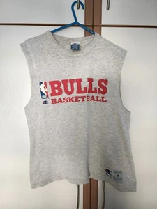 vintage champion nba chicago bulls practice tank top shirt M - Picture 1 of 5