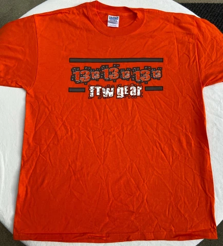 ECW Original TAZ FTW GEAR Orange Shirt XL EXTREME CHAMPIONSHIP WRESTLING AEW Cover