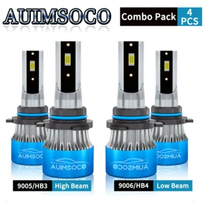 For Chevrolet C1500 1990 1999 Super Bright LED Headlight Bulbs Combo 9005 9006 - Picture 1 of 13