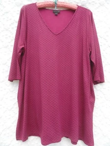 J Jill Knit Misses L Rayon Raspberry Black Travel EZ MINT - Picture 1 of 7