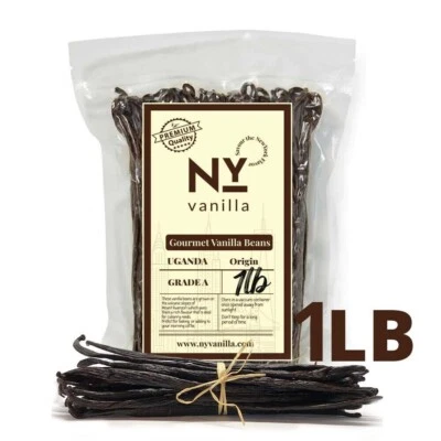 1 Pound Whole Vanilla Beans Grade A, Great For Making Vanilla Extract 6-8 inches - Image 1 of 4