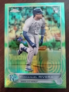 EMMANUEL RIVERA - 2022 Topps cromo verde amarillo refractor de pulso sónico #'d 50/99 - Imagen 1 de 3