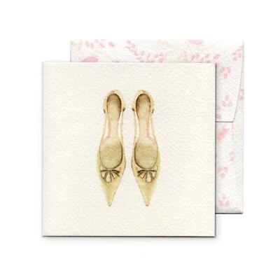 12-PK Tarjetas de Regalo Premium con Sobres con Patrón Floral - Zapatos de Novia Foto 1 de 3