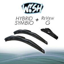 Wish® Hybrid Symbio + ReView G 19" / 19" / 10" Front + Heck Scheibenwischer 
