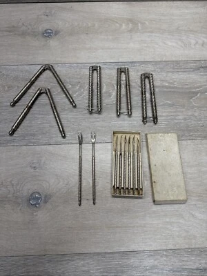 Lot Of Vintage HMQ Quackenbush USA Nutcracker Tools Set 5 Crackers - 8 Picks - Image 1 of 4