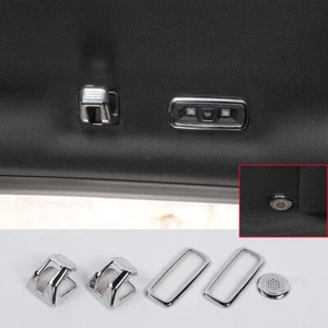 Adecuado para Ford F150 2021-2023 gancho de techo de coche/luz de lectura cubierta de lámpara ABS cromo × 5 - Imagen 1 de 10