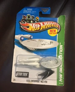 NIP Hot Wheels Star Trek USS Enterprise NCC-1701 2012 HW Imagination - Picture 1 of 3