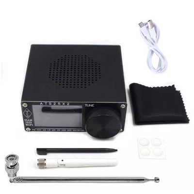1Pc ATS25X2 Radio Receiver FM RDS AM LW MW SW SSB DSP Receiver w/ WIFI Antenna - Image 1 of 4