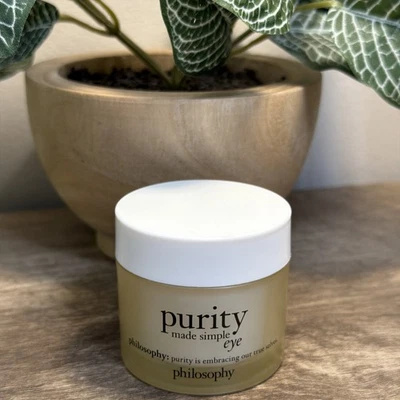 NUEVO Philosophy Purity Made Simple Eye Hydra-Bounce Eye Gel 1 OZ Nuevo Sin Caja Foto 1 de 2