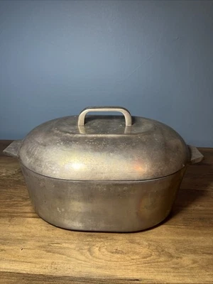 Magnalite GHC 8 Qt 7.5 L Roaster Dutch Oven Pan Lid Made In USA Large - Image 1 of 4