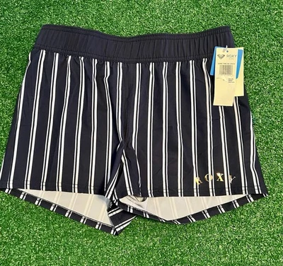 Roxy Shorts Boardshorts Blue White Striped WOMENS JUNIORS SIZE XL 14 - Image 1 of 4