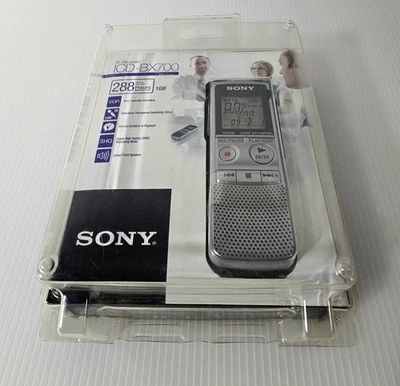 Grabadora de voz digital Sony ICD-BX700 1 GB, 288 horas NUEVA SELLADA  Foto 1 de 4