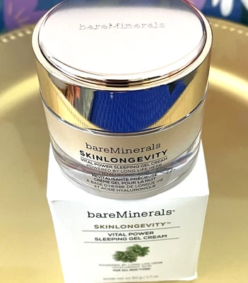 bareMinerals Skinlongevity Vital Power Sleeping Gel Cream - 1.7 Oz. NEW w BOX - Image 1 of 4