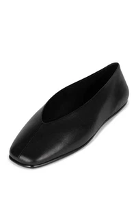 Jeffrey Campbell Fathom Black Leather Flats Light Ballet Sz 8 - Picture 1 of 20