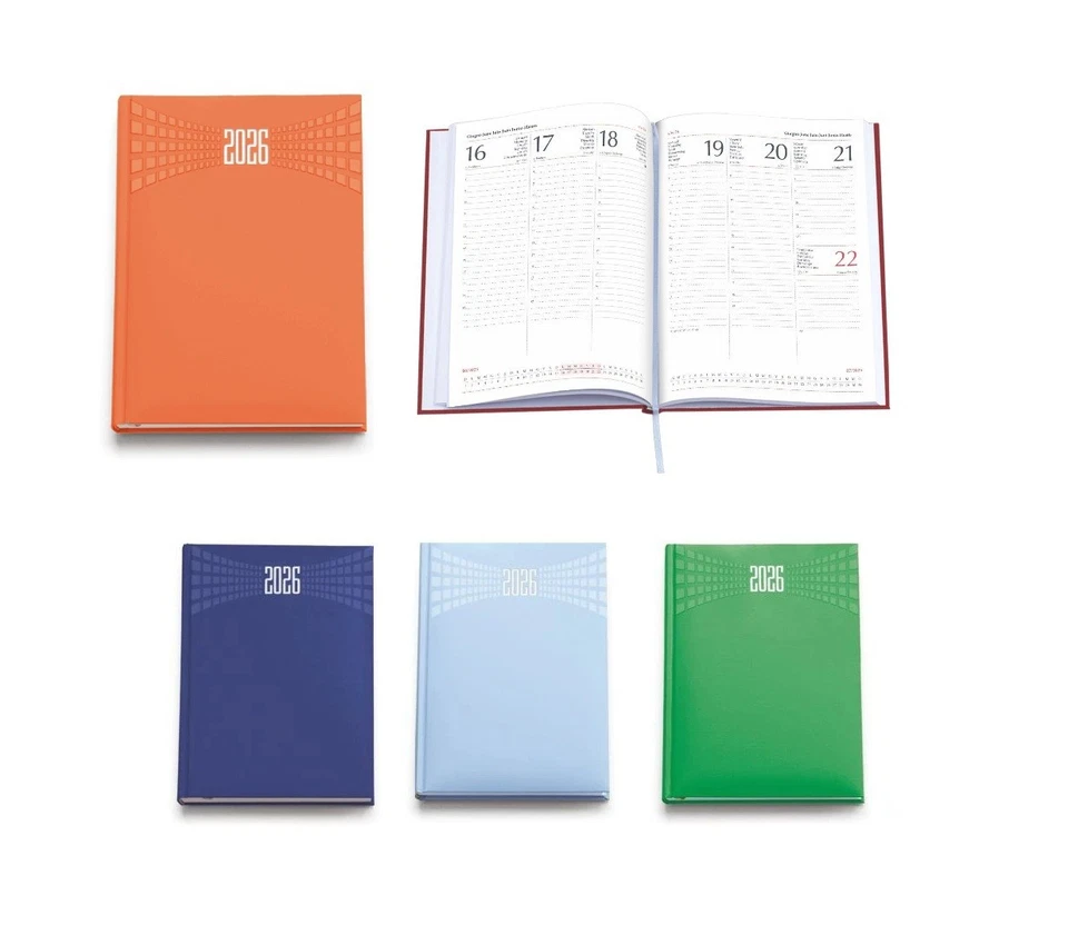 Agenda settimanale 2026 - dim.  17x24 cm - 0179 - scegli colore - Immagine 1 di 1