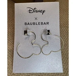 Pendientes de aro Disney Baublebar MICKEY MOUSE tono dorado - totalmente nuevos - Imagen 1 de 8
