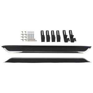 Black Running Boards for Lincoln Aviator 2020+ Aluminum Side Steps Easy Access - Picture 1 of 12