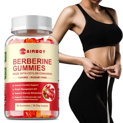 AIRBOY Berberin – Cholesteringesundheit, Blutzuckerunterstützung, Entzündungshemmend