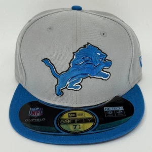 Detroit Lions New Era 7 1/8 Fitted Hat Cap 59Fifty NFL On Field - Bild 1 von 2