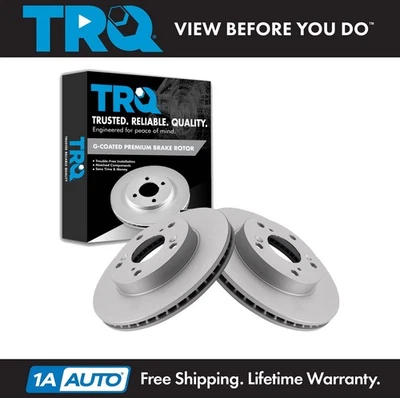 Conjunto de rotores de freio dianteiro TRQ para 2013-2014 Acura ILX 2012-2015 Honda Civic - Imagem 1 de 4