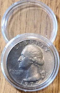 Vintage 1974D Washington Quarter Rare Error Filled Mint Mark - Picture 1 of 2