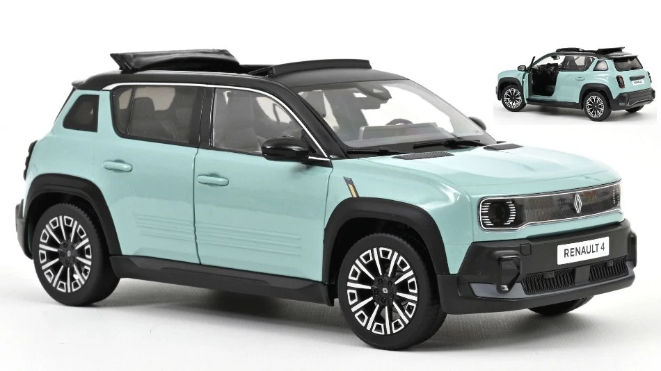 Norev RENAULT 4 E-TECH 100% ELECTRIC 2025 HAUTS DE FRANCE GREEN 1:18 - Immagine 1 di 1
