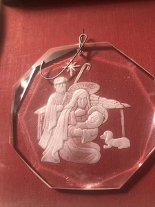Vintage 1979 Calfax Acrylic Christmas Ornament - Nativity Scene - Bild 1 von 4