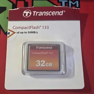 Transcend 32GB 133x - Tarjeta CompactFlash I - TS32GCF133 Foto 1 de 4
