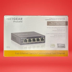 NETGEAR ProSafe FS105 5-portowy przełącznik biurkowy Fast Ethernet - Zdjęcie 1 z 9