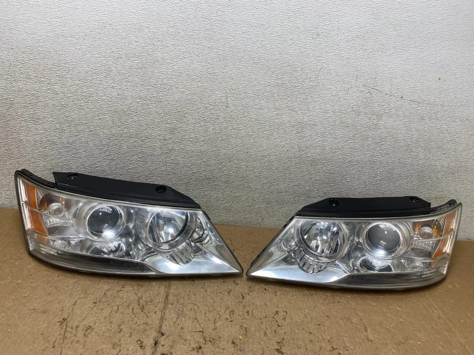 2009 до 2010 Hyundai Sonata левая + правая сторона фары галогенные V4504 DW - Изображение 1 из 4