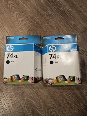 Lot Of 2 HP 74XL Black Ink Cartridges New Sealed- Expired July 2010 - Изображение 1 из 3