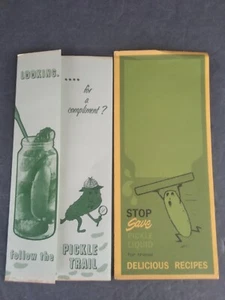 Vintage 2 Gurken Packer International Kochbuch Speisen und Getränke Rezept Broschüre - Bild 1 von 10