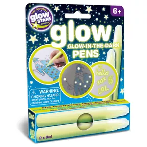 Penne per pittura Glow-in-the-Dark | 2 penne da 9 ml | penne creative per bambini | età 6+ - Foto 1 di 5