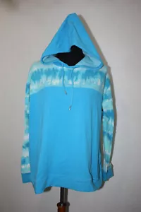 Weekends by Chico's Gr. 2 Pullover Hoodie Jacke hellblau Batik Langarm - Bild 1 von 7