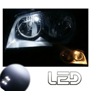 For Audi A1 2 LED Bulbs White Position Lights Daytime Running Lights Anti Error - Picture 1 of 3