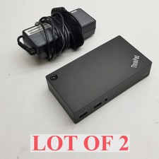 Lenovo ThinkPad DK1523 USB3.0 DisplayLink 4K Dock Laptop Station w/90W PS Lot 2