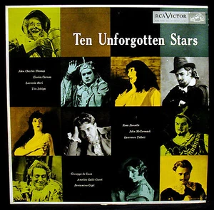 TEN UNFORGOTTEN STARS-Opera Greats-CARUSO-McCORMACK-RCA VICTOR #LCT 1138 - Picture 1 of 4