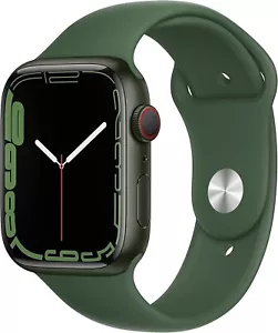 Apple Watch Series 7 45mm A2477 - GPS + LTE - Green - Watch Only, READ - Zdjęcie 1 z 10