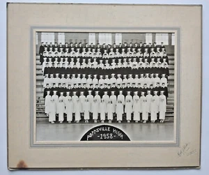 Fotografía de clase de secundaria 1958 Pottsville Pa. foto real 8" x 10" - Imagen 1 de 9
