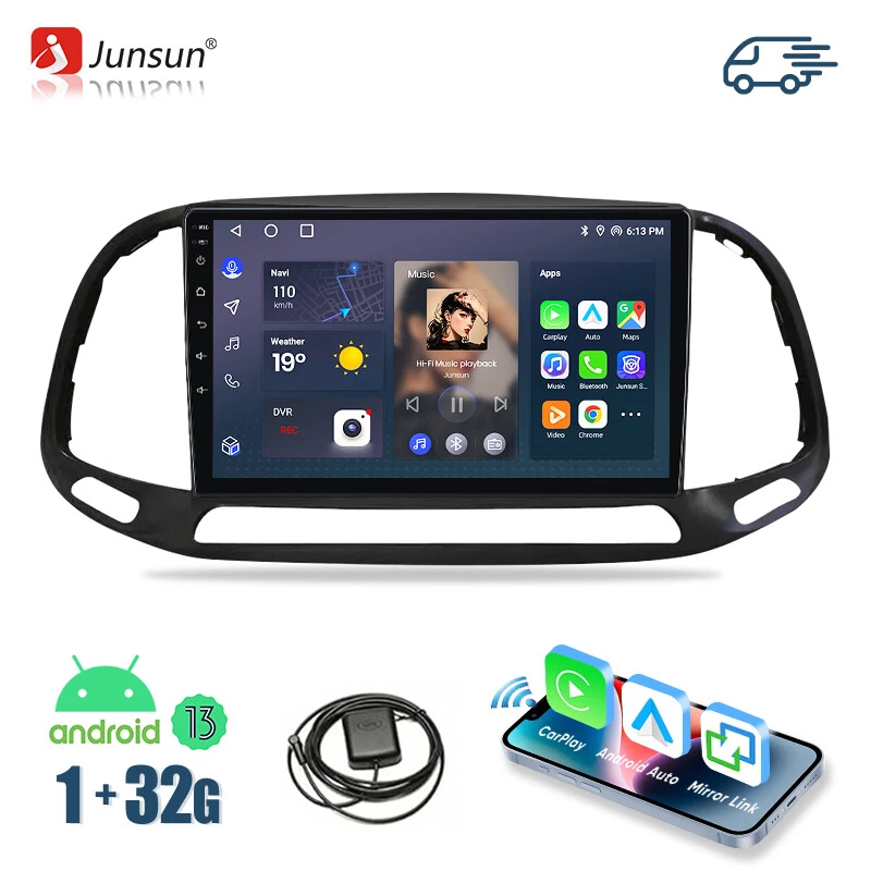 32G Für Fiat Doblo 2015-2019 Android 13 Autoradio CarPlay GPS Navi RDS BT DE - Bild 1 von 4