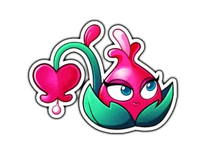 #1399 Blooming Heart Waterproof Vinyl Sticker Decal Die-Cut - Picture 1 of 1