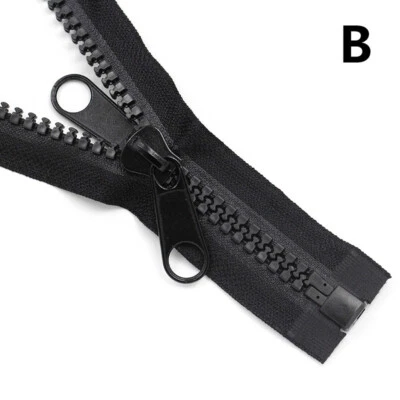 Open Ended Resin Zipper Size #10 Long Zip for DIY Jacket Coat Sewing Accessories - Image 1 of 4