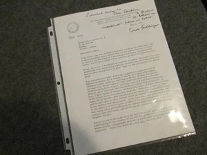 NASA SATURN/APOLLO MSFC ERNST STUHLINGER SIGNIERT x (2) 1970 BRIEF - C INFO - Bild 1 von 8