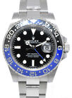 Rolex Gmt-master Ii Batman Black/blue Ceramic Steel Oyster Watch B/p '16 116710