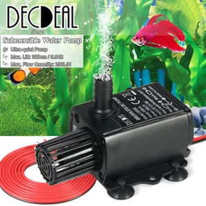 DC12V 5W Brushless Water Pump Mini Submersible Pump Fish Tank Fountain Pond AU - Picture 1 of 12